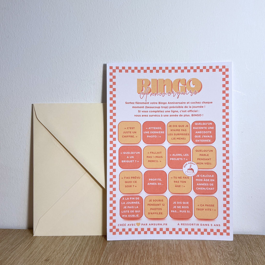 Bingo anniversaire 