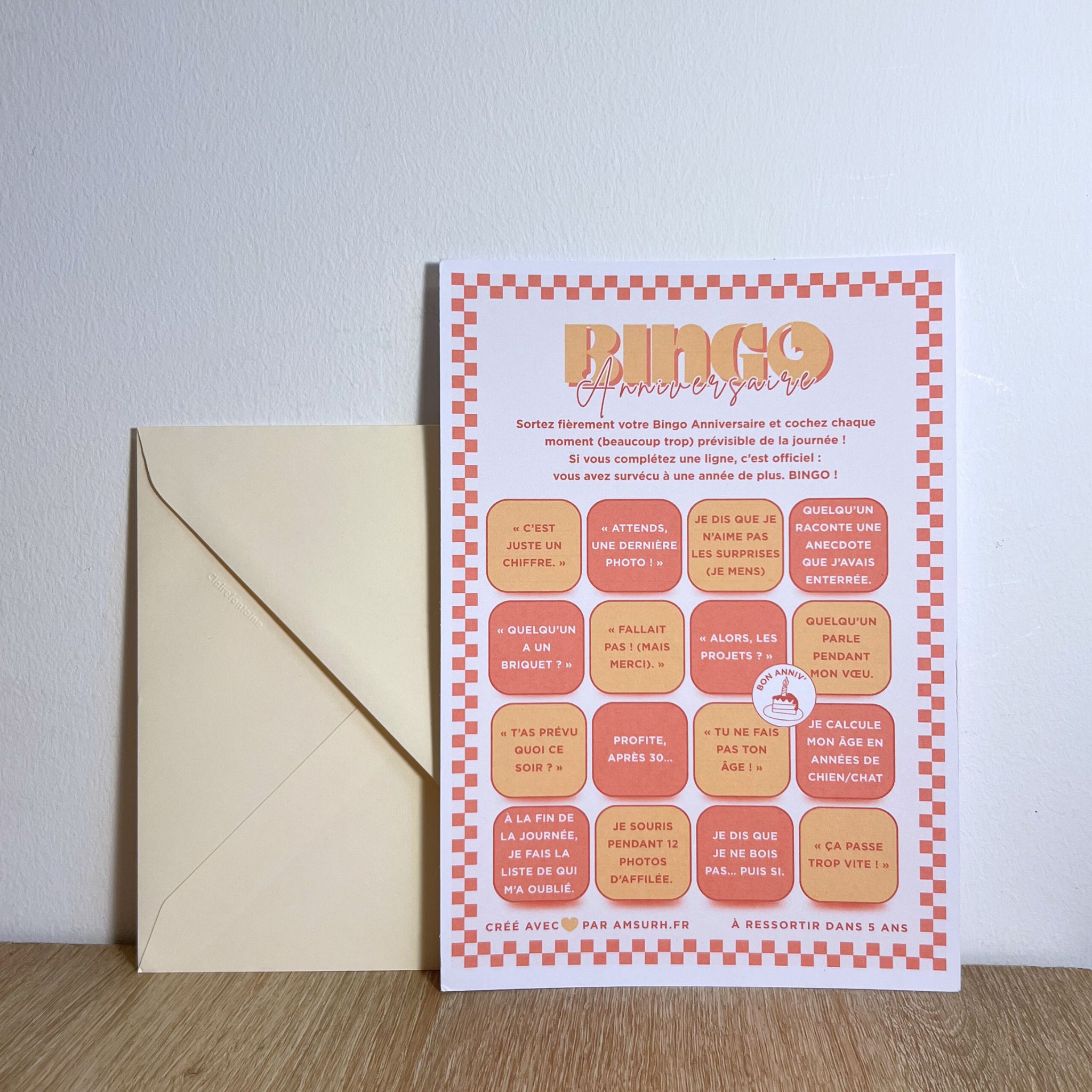 Bingo anniversaire 