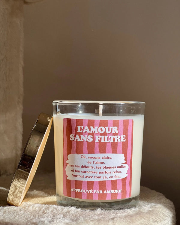 Bougie "L'amour sans filtre"