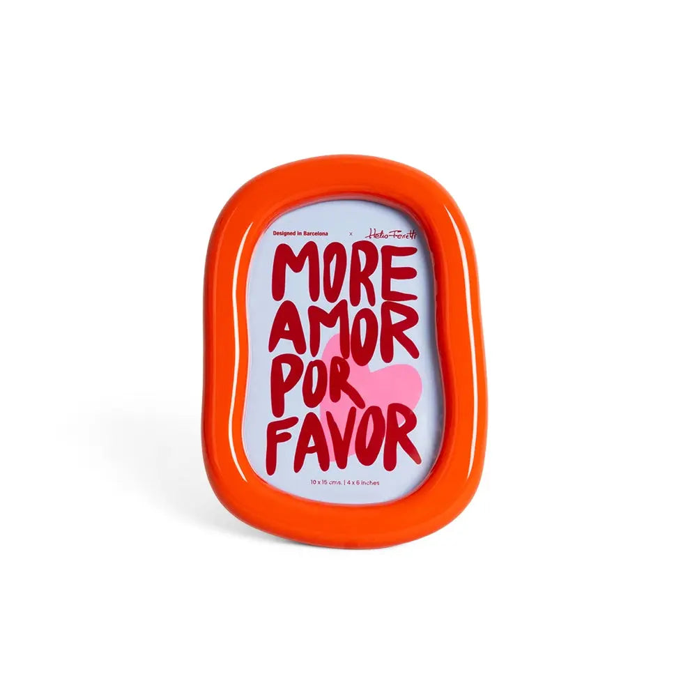 Cadre photo orange
