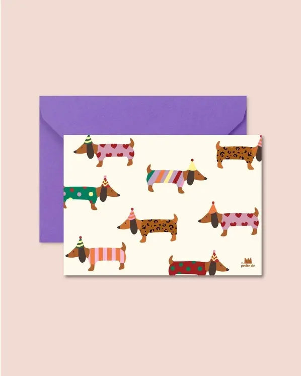 Carte Anniversaire Teckel