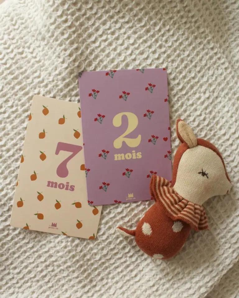 Cartes étapes de vie bébé
