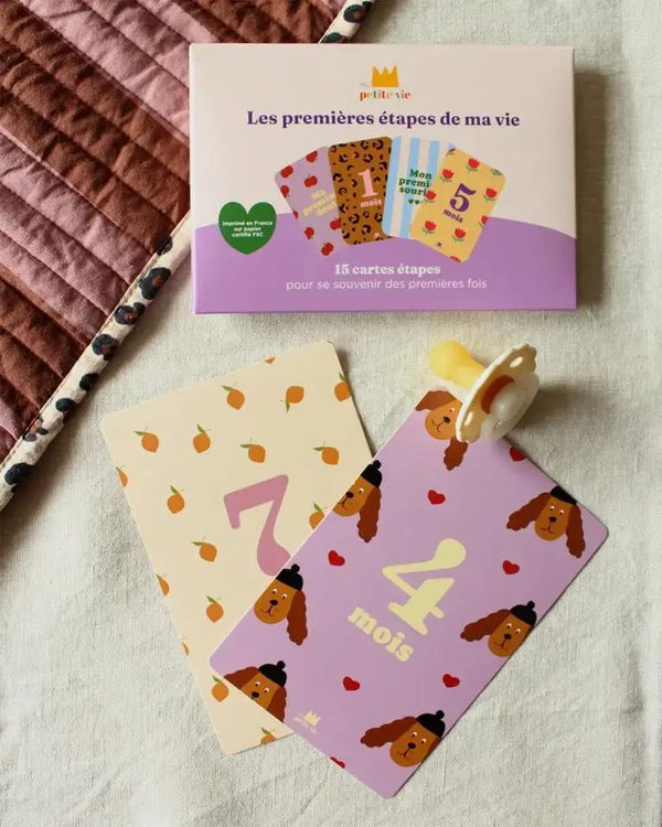 Cartes étapes de vie bébé