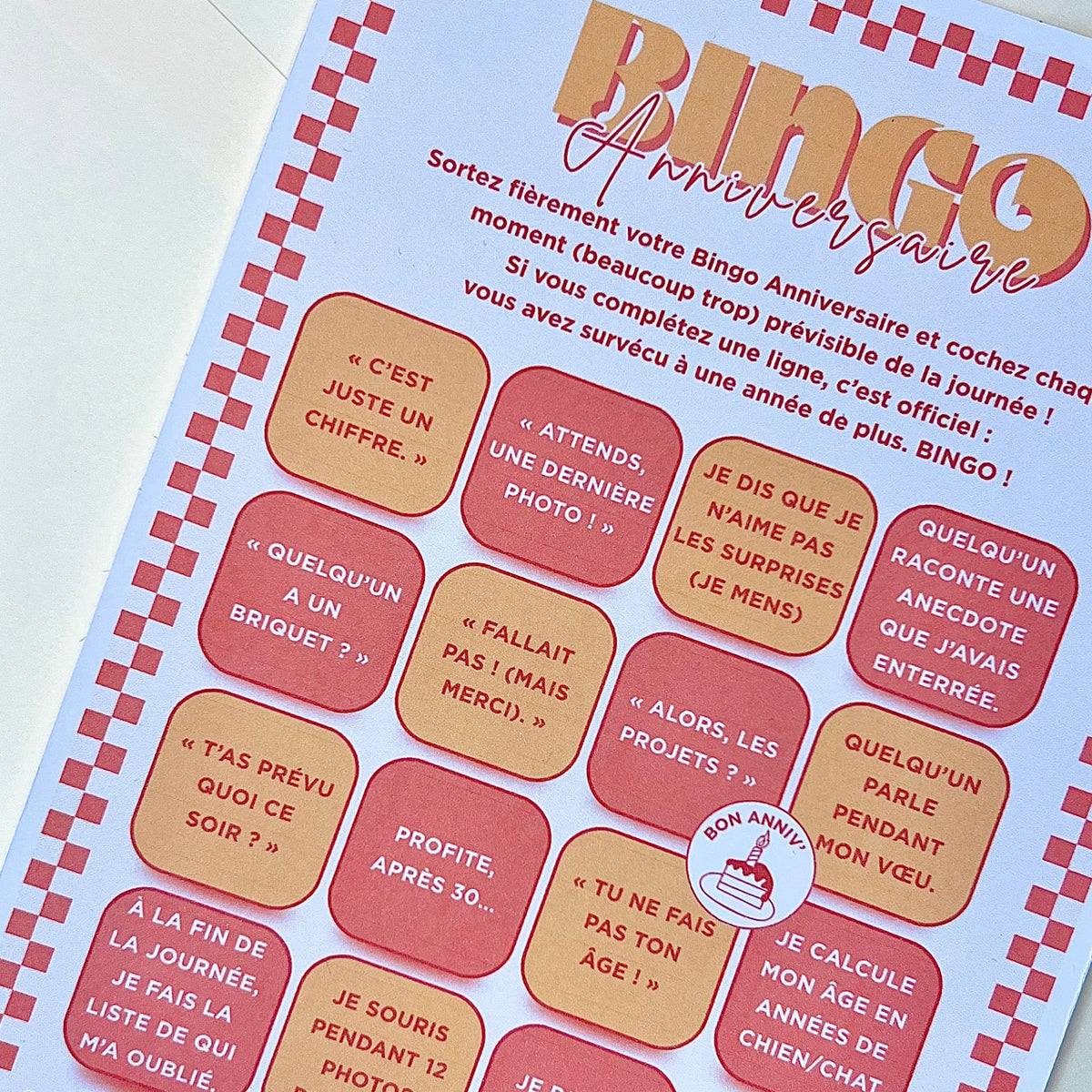Bingo anniversaire