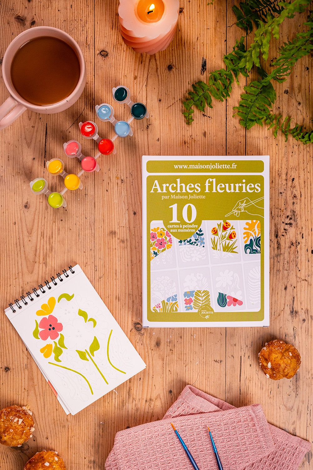 Peinture aux numéros - Arches fleuries 