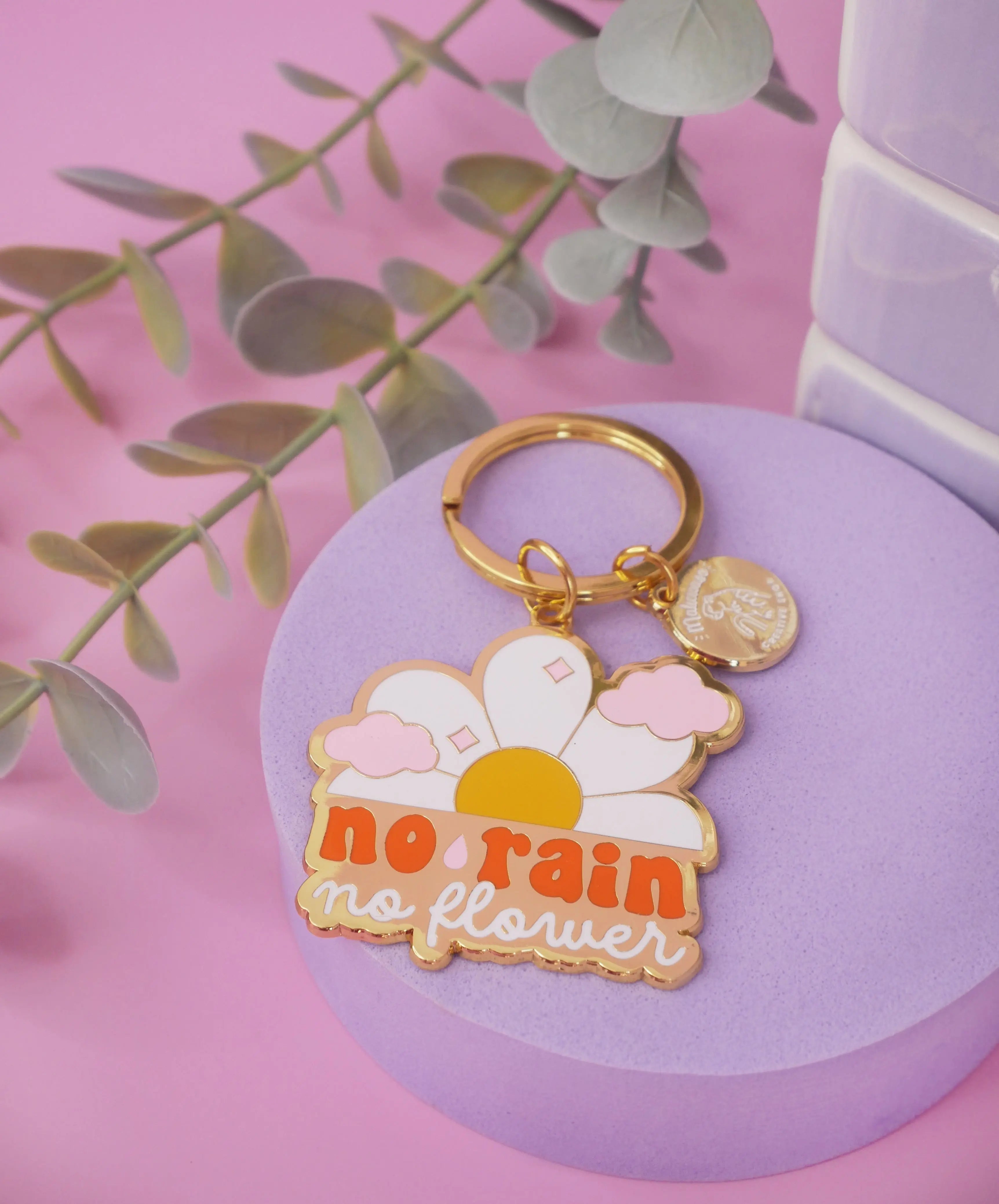 Porte-clés No Rain No Flower